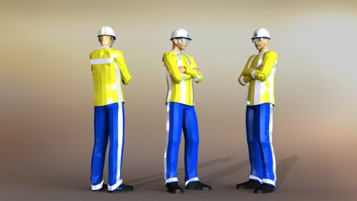 工人模型缩略图